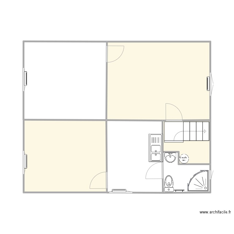 3D - Van Durmen - Plan 3 pièces 28 m2 dessiné par Bmontataire