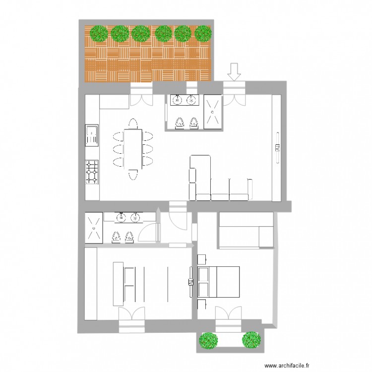 B benedetto marcello. Plan de 0 pièce et 0 m2