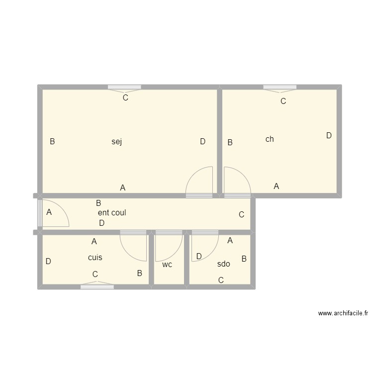 les Orch.Sauvages. Plan de 0 pièce et 0 m2