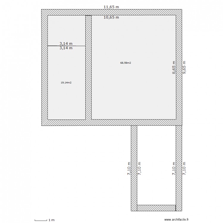 fondation. Plan de 0 pièce et 0 m2