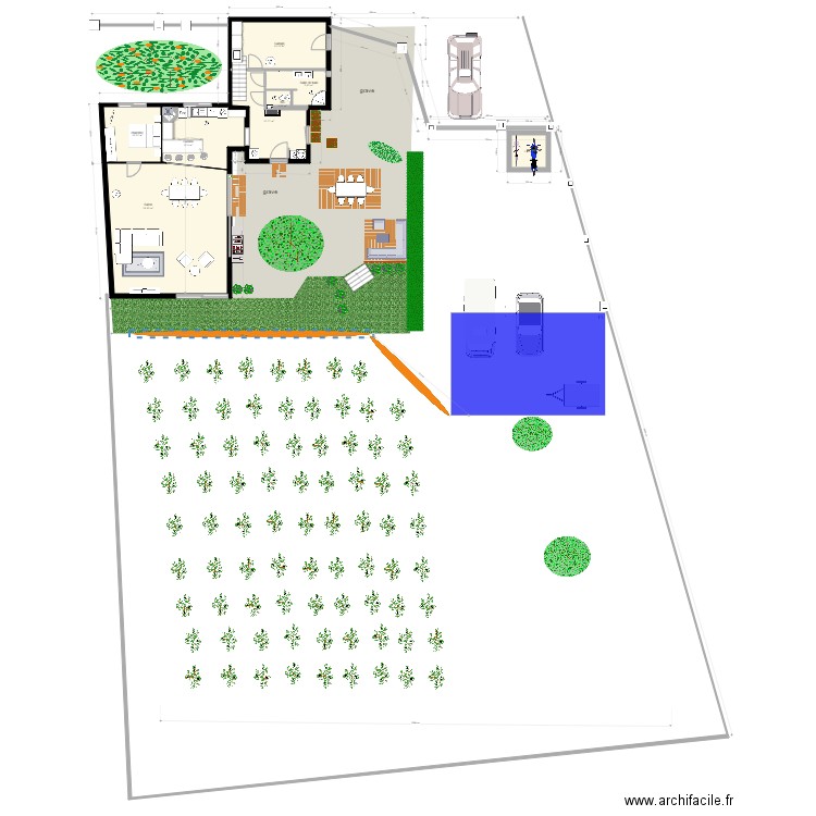 maisonnette exterieur. Plan de 0 pièce et 0 m2