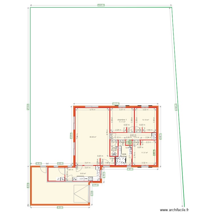 huguet 3. Plan de 0 pièce et 0 m2