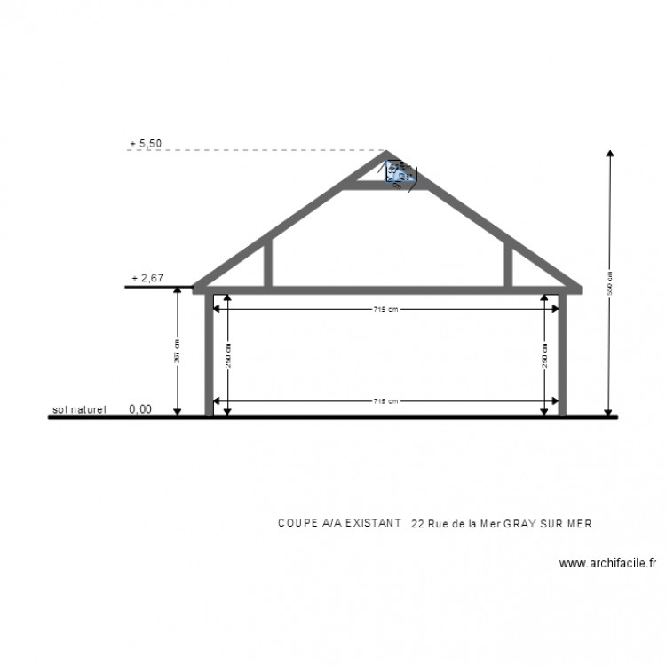 C A A E E. Plan de 0 pièce et 0 m2