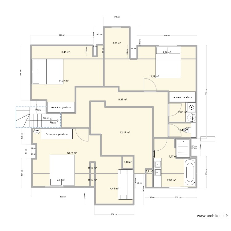 Pornichet1er Base carrez 2Vtest. Plan de 0 pièce et 0 m2
