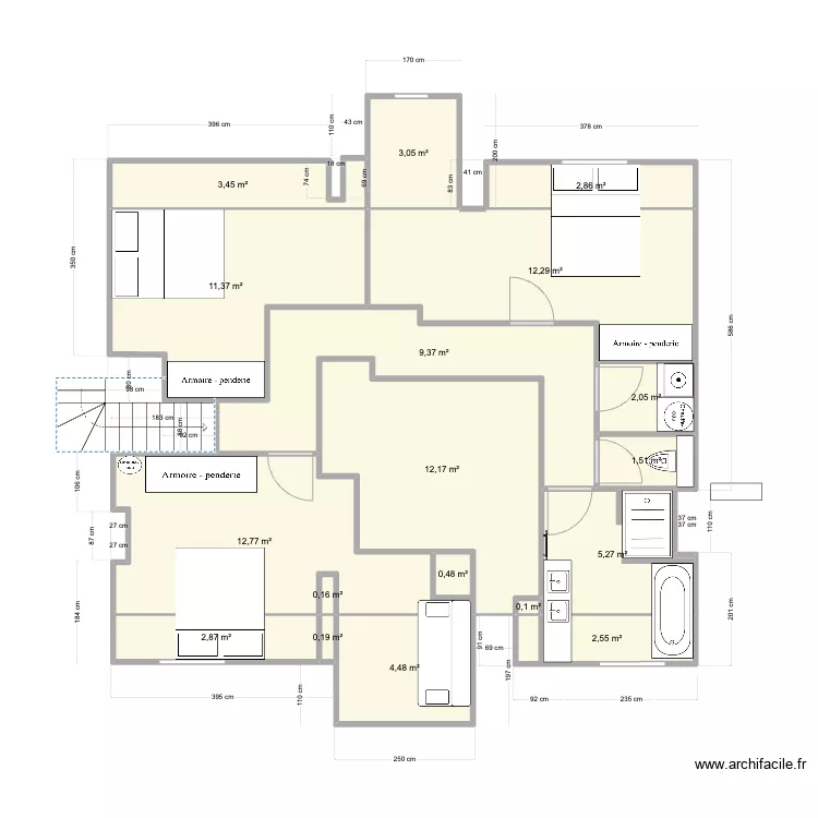 Pornichet1er Base carrez 2Vtest. Plan de 