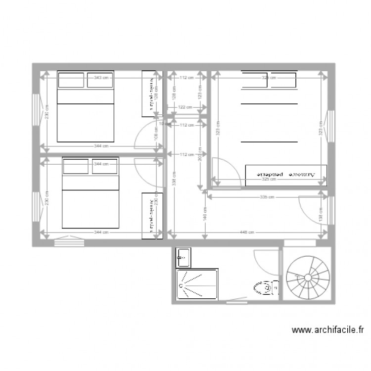 GHISONI 2. Plan de 9 pièces et 110 m2