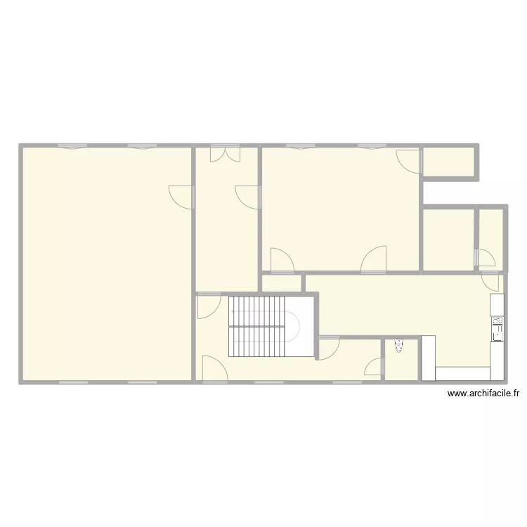 Trieux site A (maison blanche RDC). Plan de 0 pièce et 0 m2