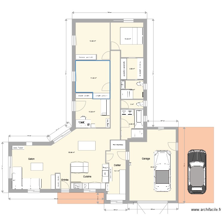 Plan Elo Mat 26112017 meublé. Plan de 0 pièce et 0 m2