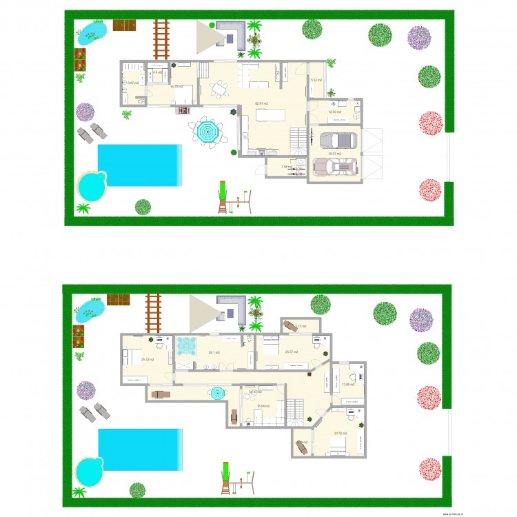 Maison. Plan de 0 pièce et 0 m2