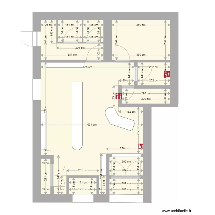 MAGASIN BENITO SERIGNAN. Plan de MAGASIN BENITO SERIGNAN. Plan de