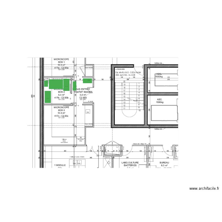 Plan 417B. Plan de 0 pièce et 0 m2