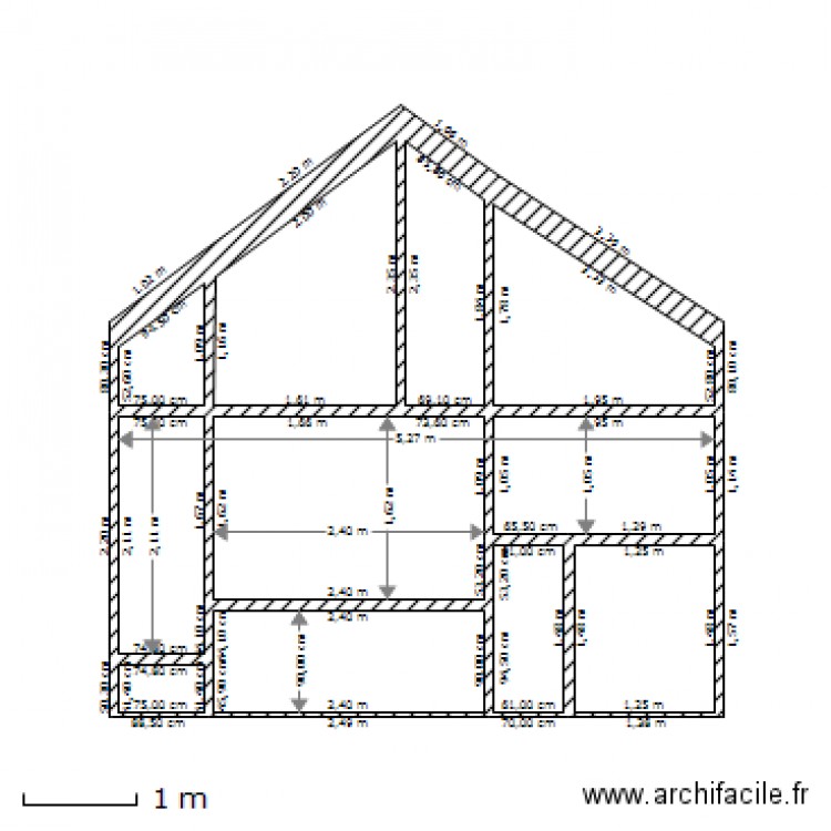 facade suite. Plan de 0 pièce et 0 m2