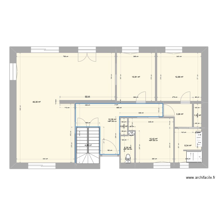 Maison 2. Plan de 11 pièces et 112 m2