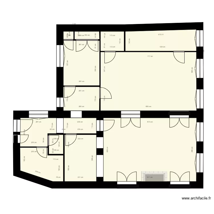 MALGRAS ETAGE DROIT. Plan de 