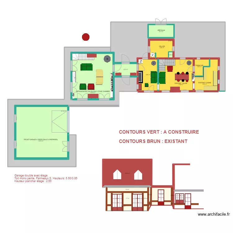 PLAN 30 JUILLET 2023 EXTENSION SANS COTES. Plan de 