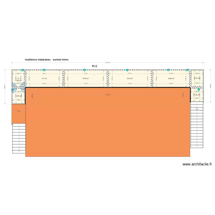 RESIDENCE MATARASSO OUEMO SUNSET. Plan de 