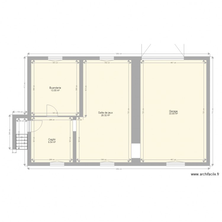 Sous sol Fers survilliers cotations. Plan de 0 pièce et 0 m2