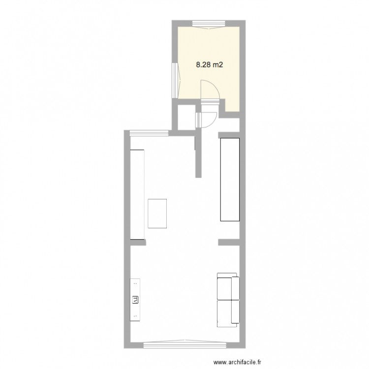 Keuster Duplex ouvert. Plan de 0 pièce et 0 m2