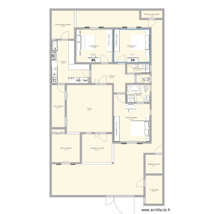 PIKINE V1. Plan de 0 pièce et 0 m2