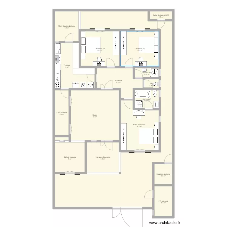 PIKINE V1. Plan de 0 pièce et 0 m2