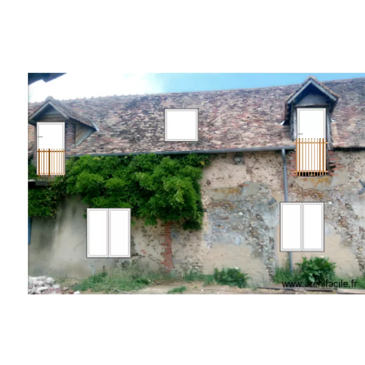 FACADE APRE TRAVAUX . Plan de FACADE APRE TRAVAUX . Plan de