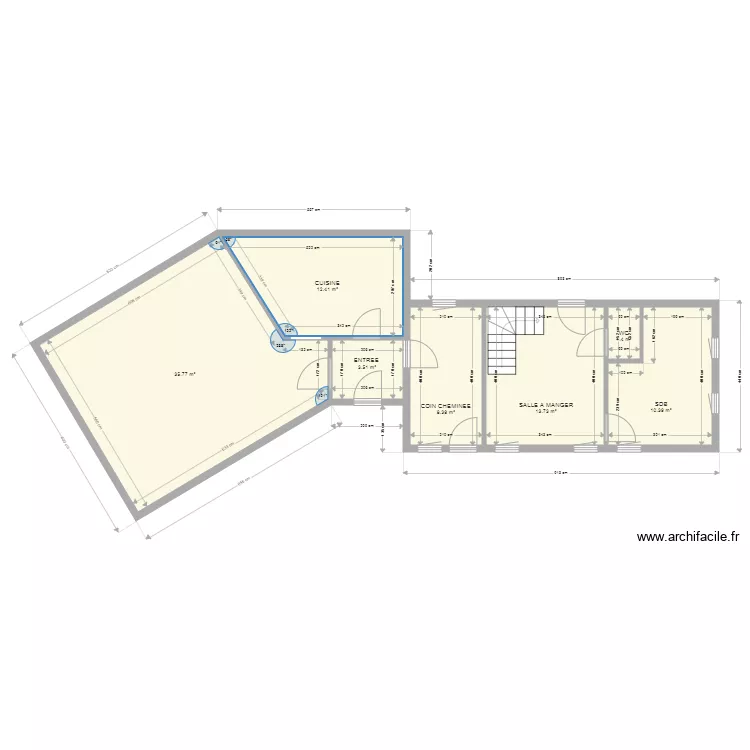 TRAVAUX LA CHARENTONNE. Plan de 