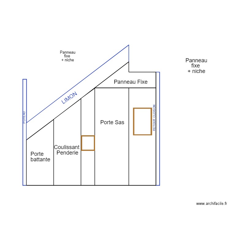 meuble sous escalier. Plan de 0 pièce et 0 m2