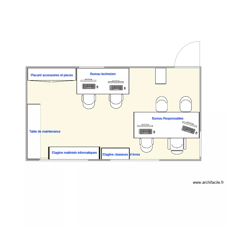 Plan bureau. Plan de 