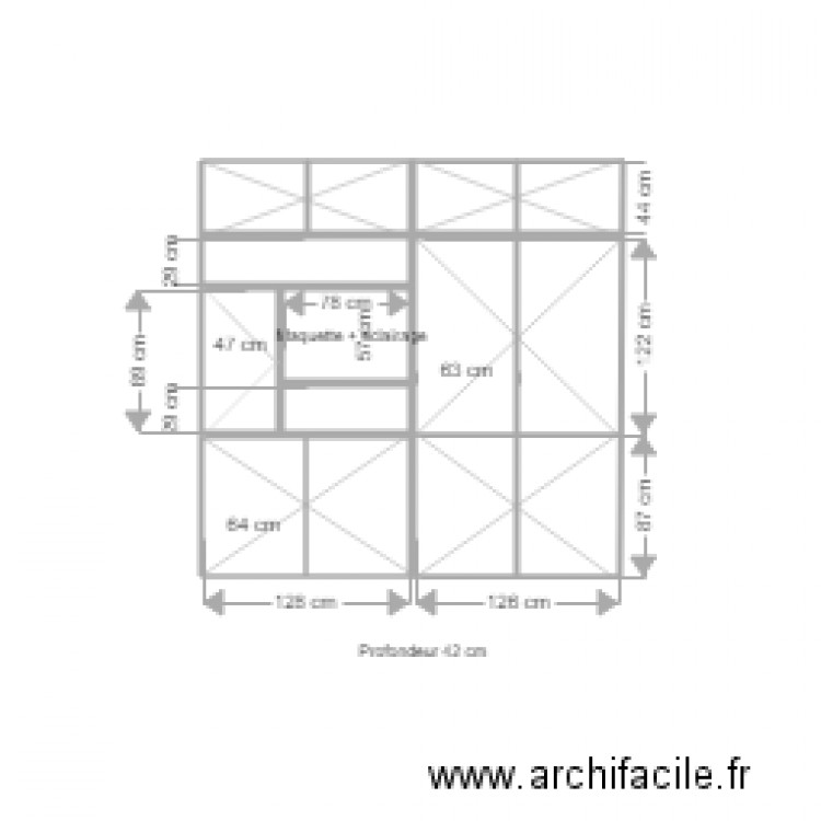 Niogret placard entrée en 42 version 5. Plan de 0 pièce et 0 m2