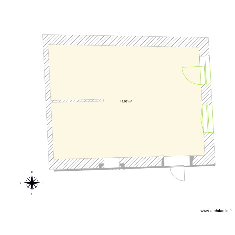 T2 Cercottes. Plan de 0 pièce et 0 m2