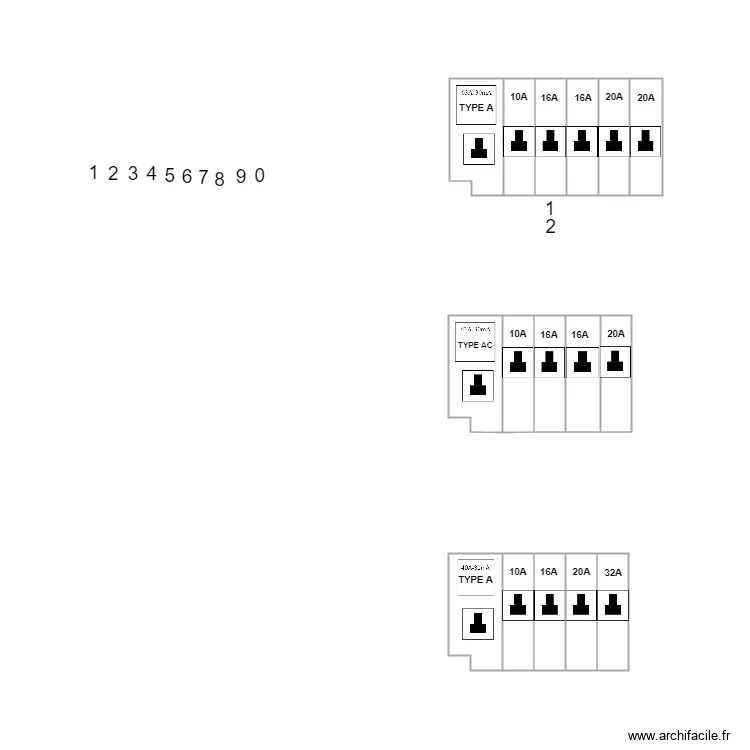 Electricit&eacute;. Plan de 