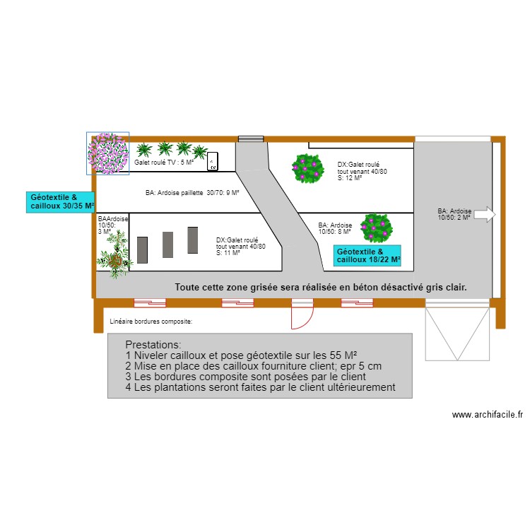 NIEUL jardin devant définitif. Plan de 0 pièce et 0 m2