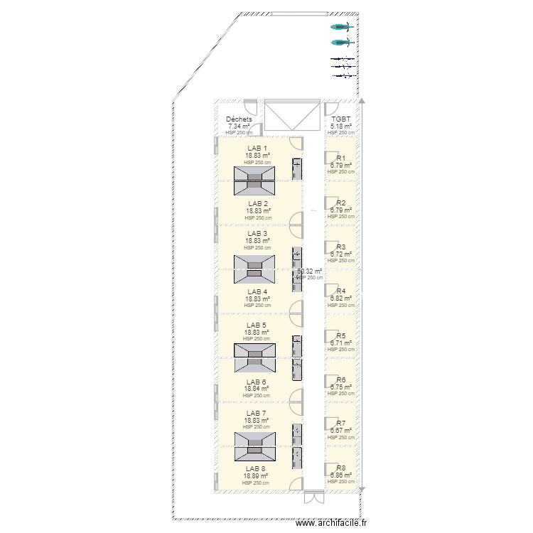 Projet Nantes. Plan de 0 pièce et 0 m2