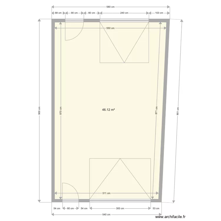20190326 Projet AUDEGOND vue du dessus. Plan de 20190326 Projet AUDEGOND vue du dessus. Plan de