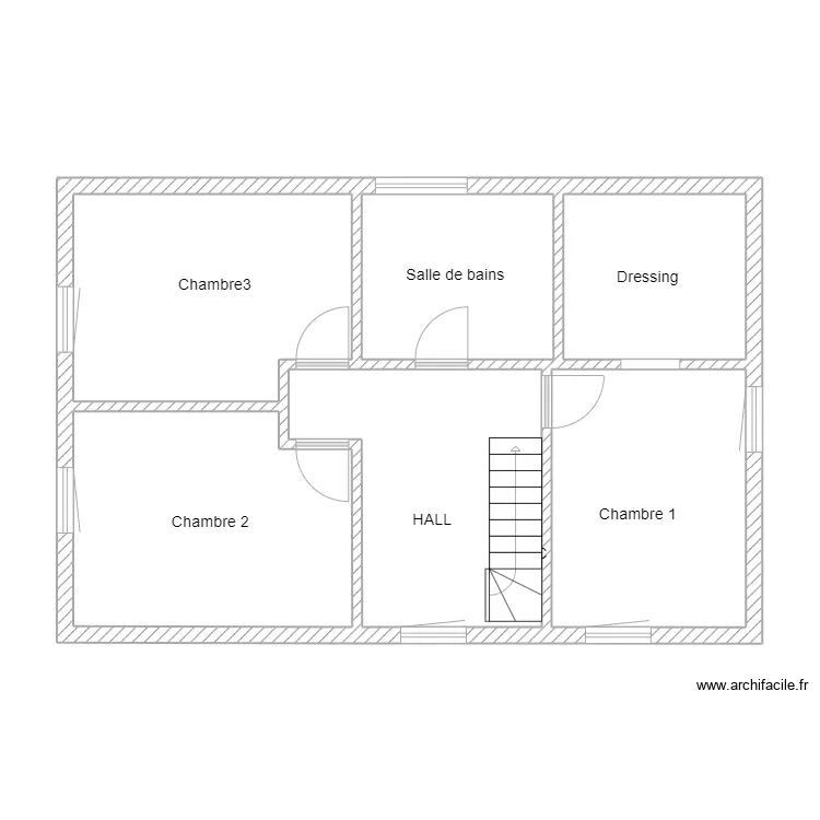 Leterme etage. Plan de 