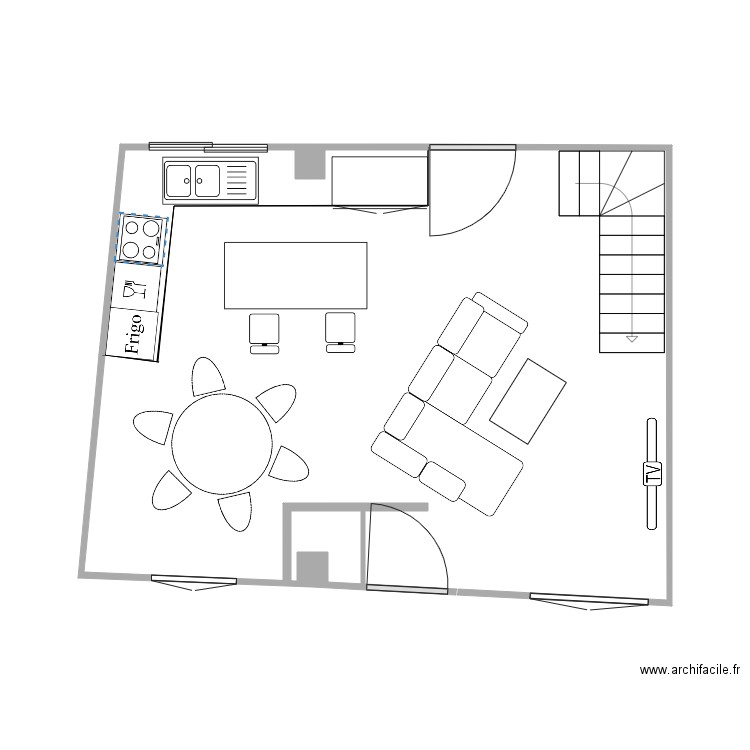 RDC MEUBLE THOMAS OK. Plan de 0 pièce et 0 m2