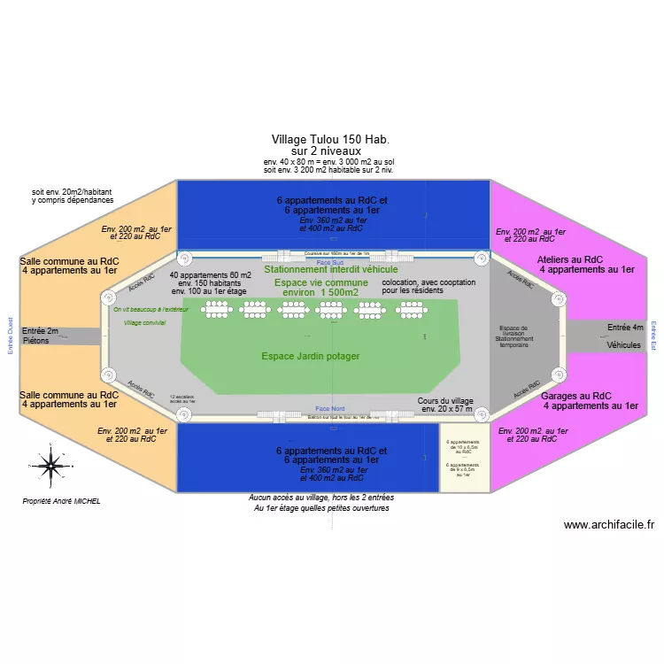 Immeuble Village 06. Plan de 