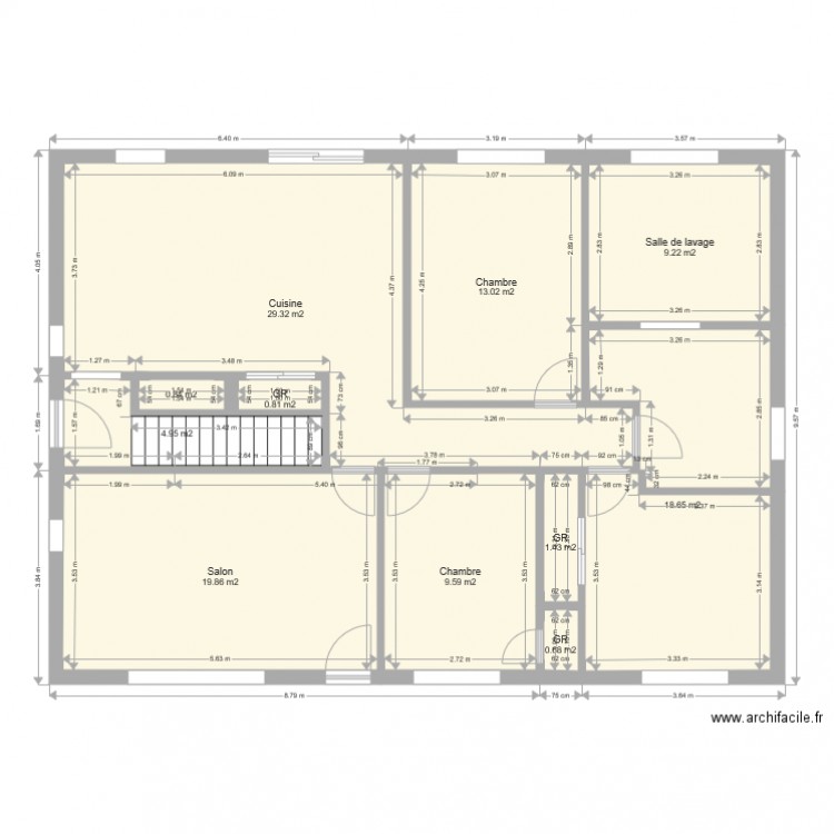 Premier Plancher Version 1. Plan de 0 pièce et 0 m2