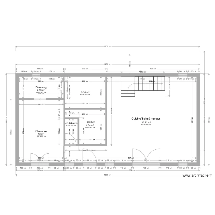 Marcq 78  permis de construire 1er &eacute;tage. Plan de 