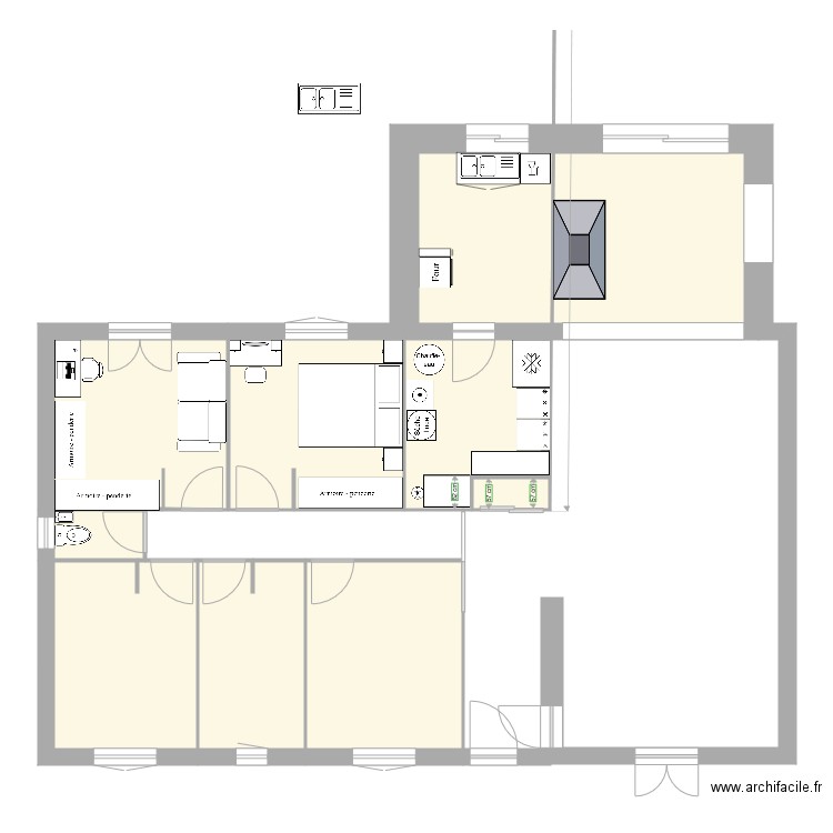 maison st sulpice aménégement. Plan de 0 pièce et 0 m2