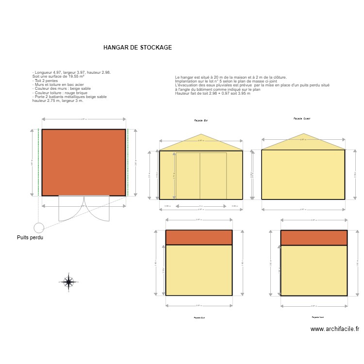 Maubec Hangar1. Plan de 0 pièce et 0 m2