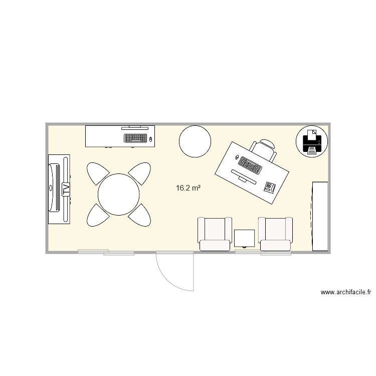 Bureau PL Medicis. Plan de 0 pièce et 0 m2