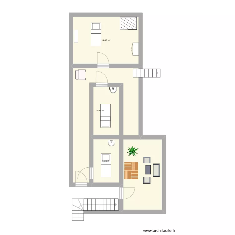 SALON ETAGE. Plan de 