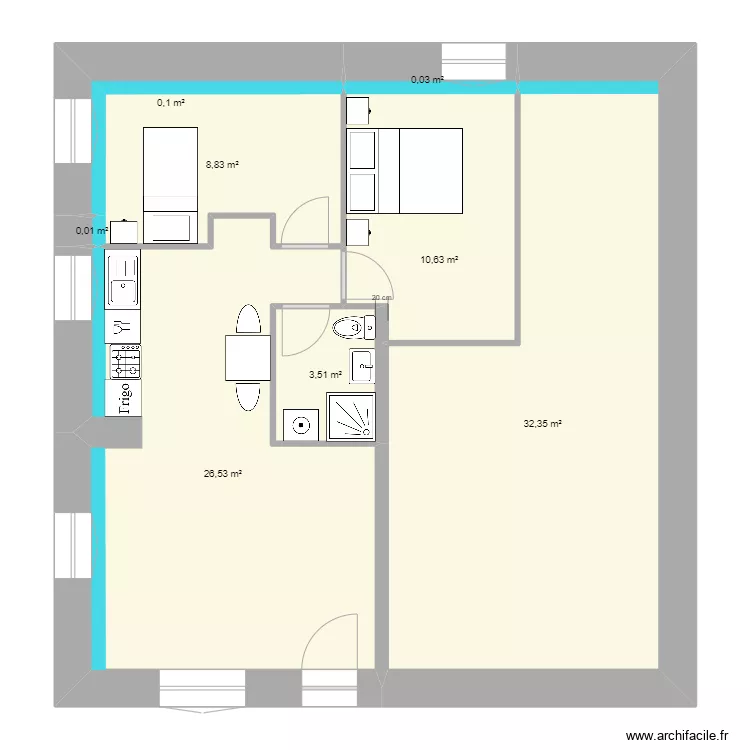 Benoit et Marie niveau 00. Plan de 