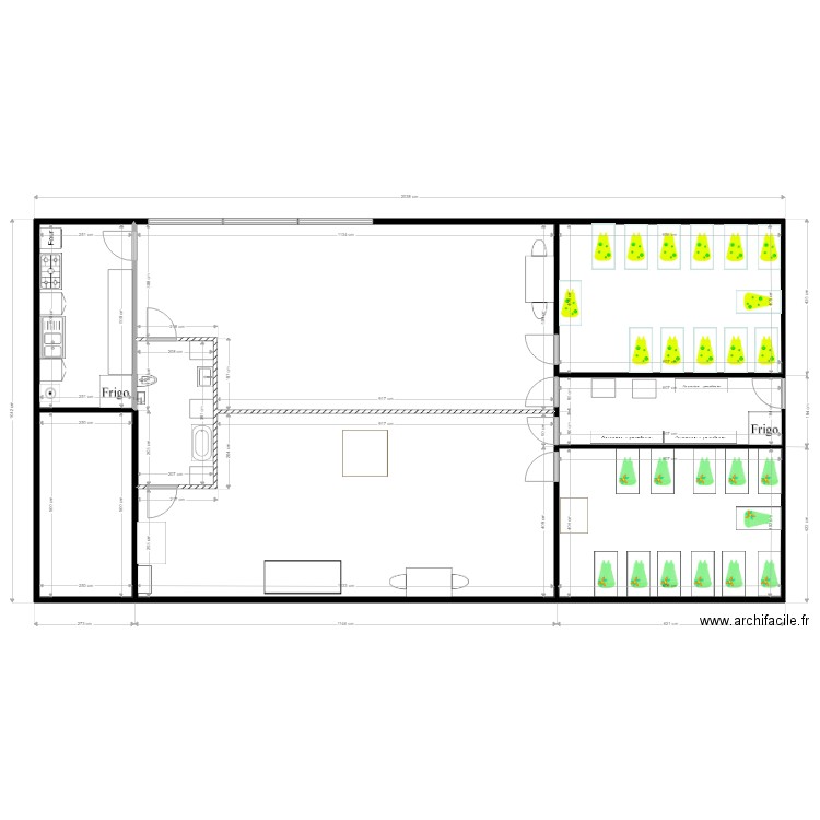 creche 5 avec mobilier. Plan de 0 pièce et 0 m2