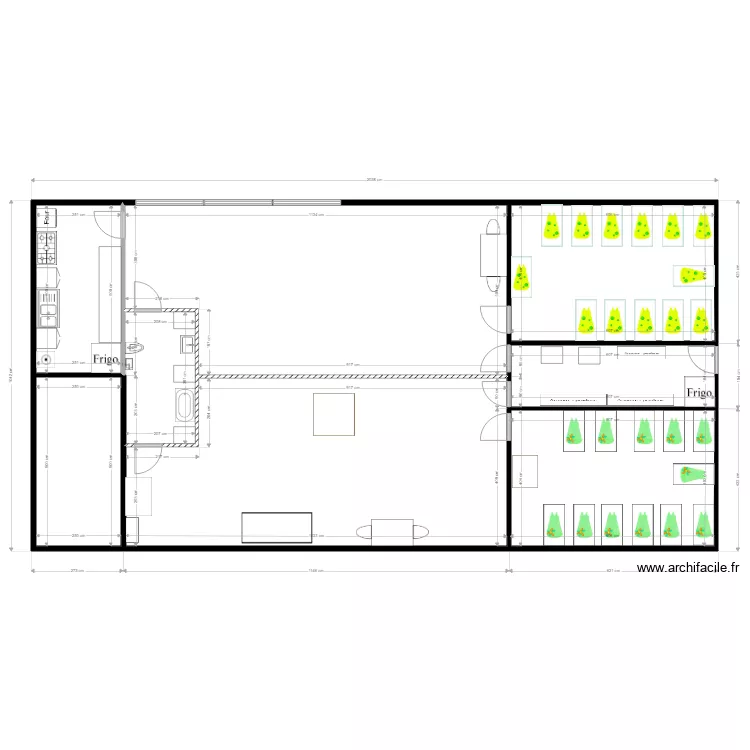 creche 5 avec mobilier. Plan de 