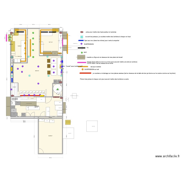 GALERIE 2 BIS. Plan de 12 pièces et 140 m2