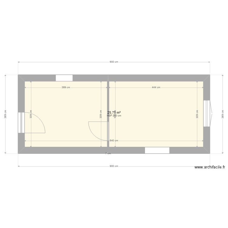 Extension. Plan de 0 pièce et 0 m2