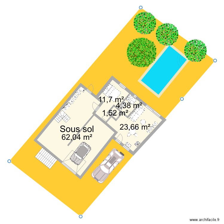 Capefigue_plan_1. Plan de 15 pièces et 252 m2