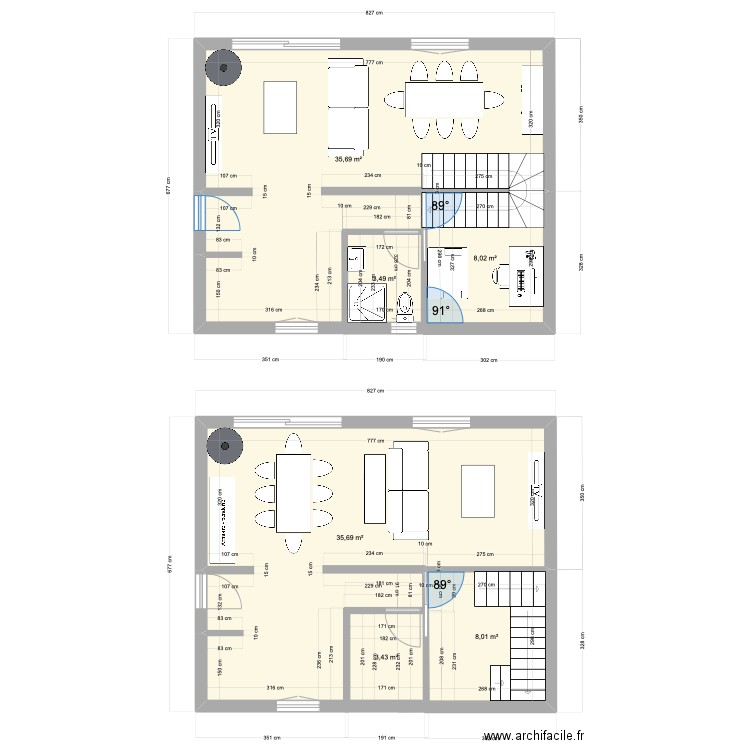 RDC. Plan de 0 pièce et 0 m2